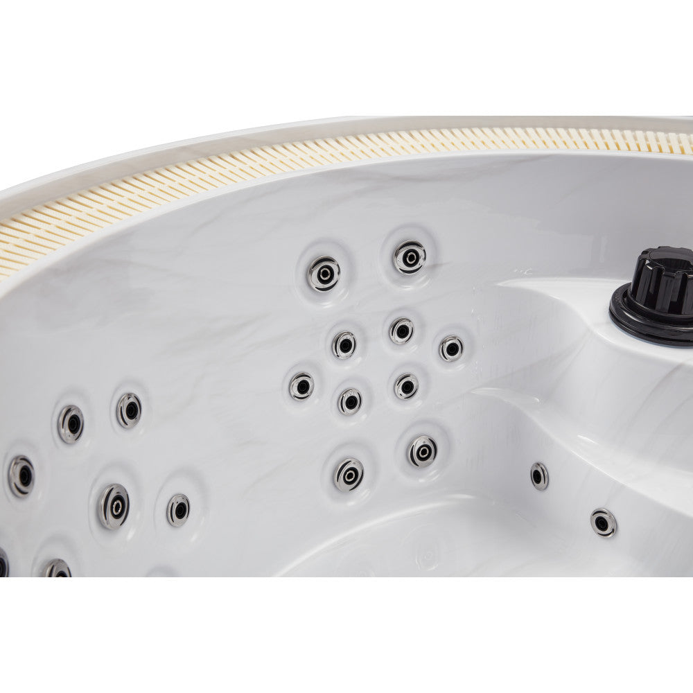 Luxury Spas Oscar 6 Person Hot Tub — 64 Jet Hydrotherapy Spa (WS-007)