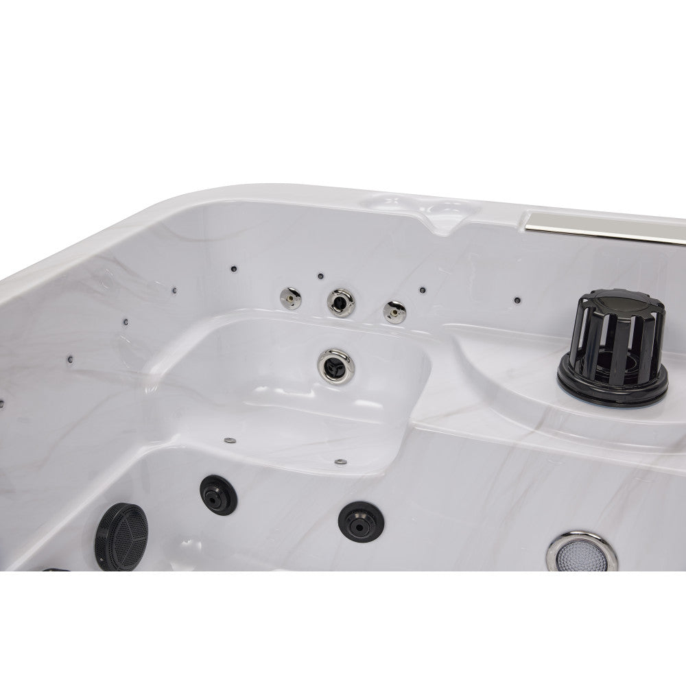 Luxury Spas Social 5 Person Hot Tub — 47 Jet Party Spa (WS-297)