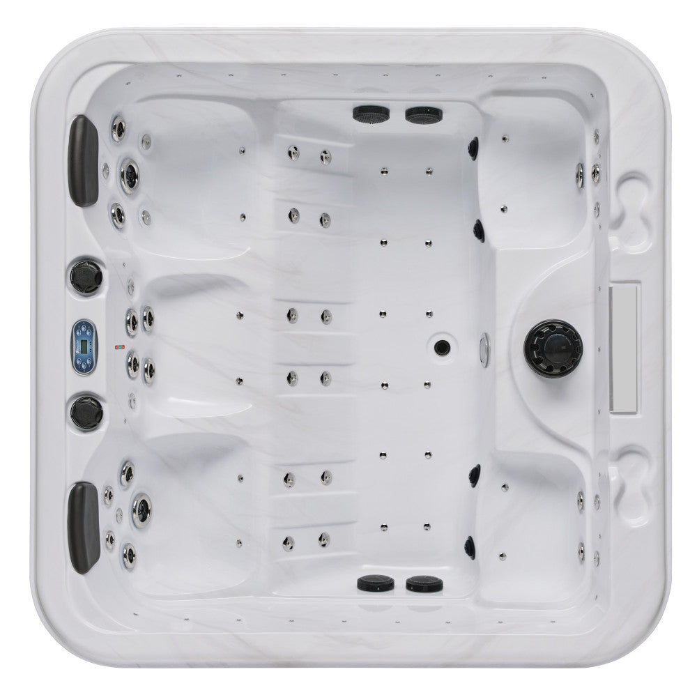 Luxury Spas Social 5 Person Hot Tub — 47 Jet Party Spa (WS-297)
