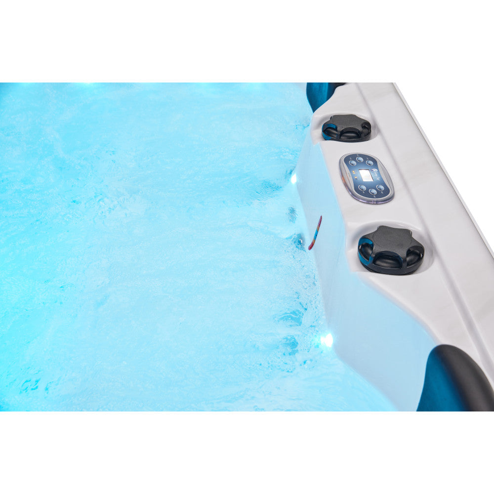Luxury Spas Social 5 Person Hot Tub — 47 Jet Party Spa (WS-297)