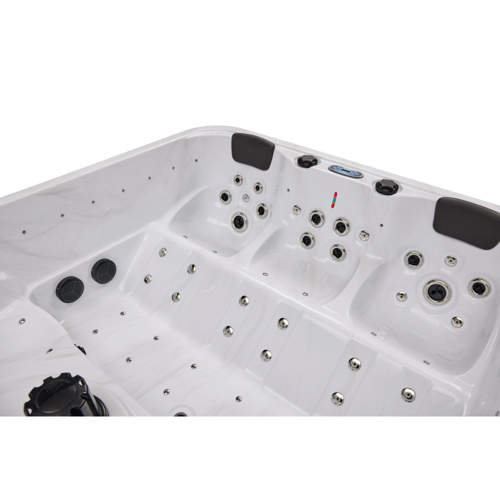 Luxury Spas Social 5 Person Hot Tub — 47 Jet Party Spa (WS-297)