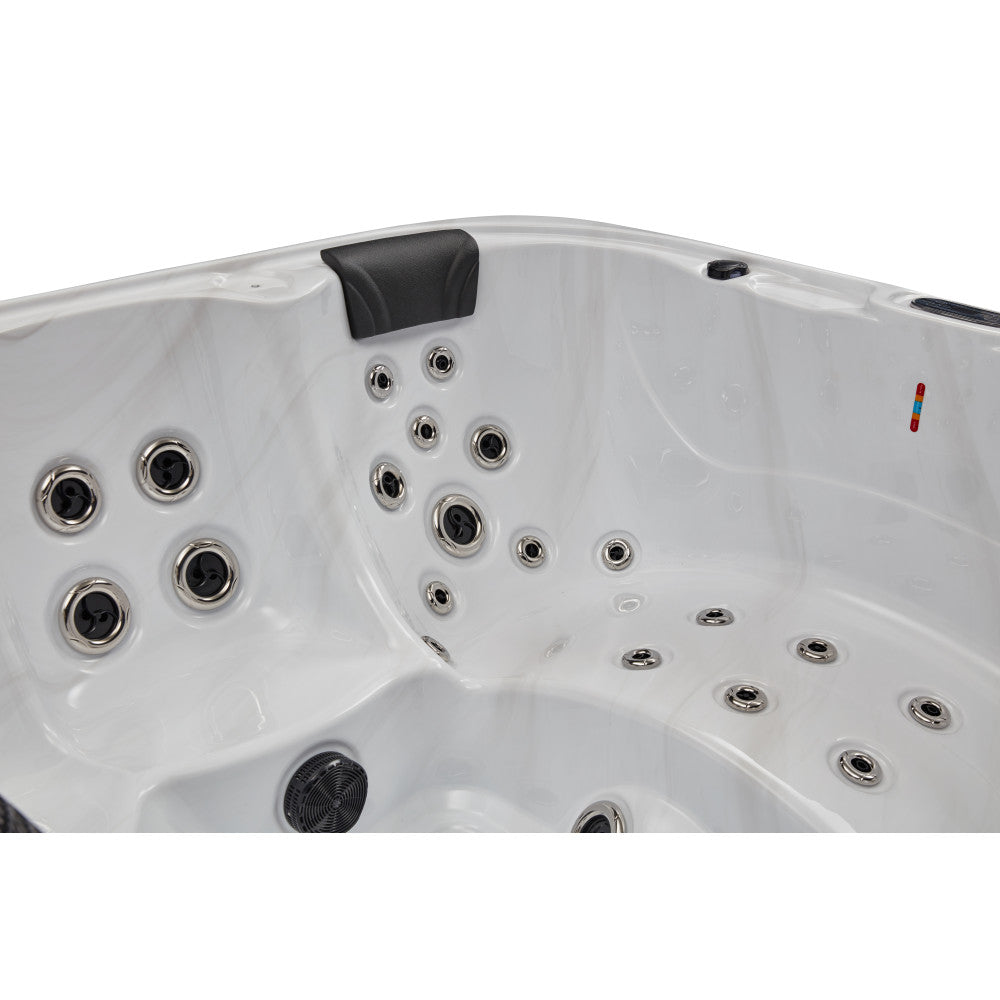 Luxury Spas Victoria 6 Person Hot Tub — 60 Stainless Steel Jet Spa (WS-693)