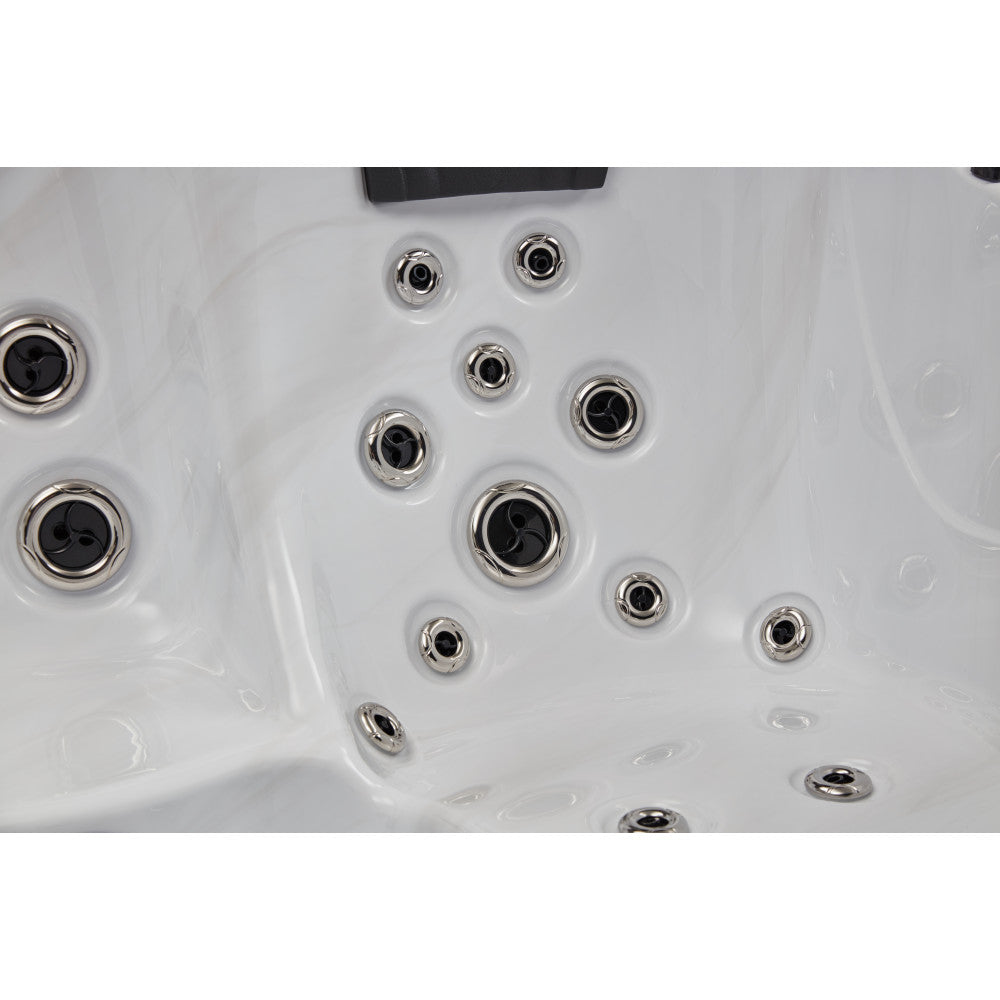Luxury Spas Victoria 6 Person Hot Tub — 60 Stainless Steel Jet Spa (WS-693)
