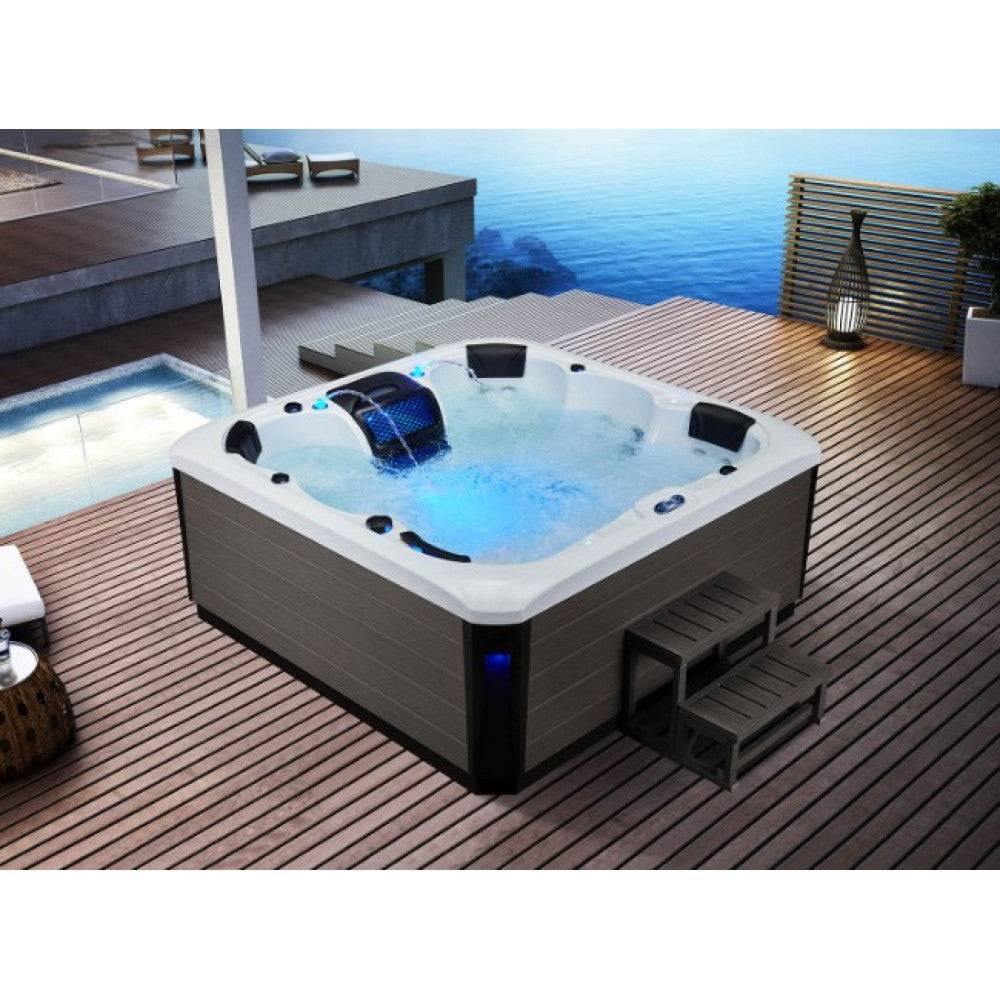 Luxury Spas Victoria 6 Person Hot Tub — 60 Stainless Steel Jet Spa (WS-693)