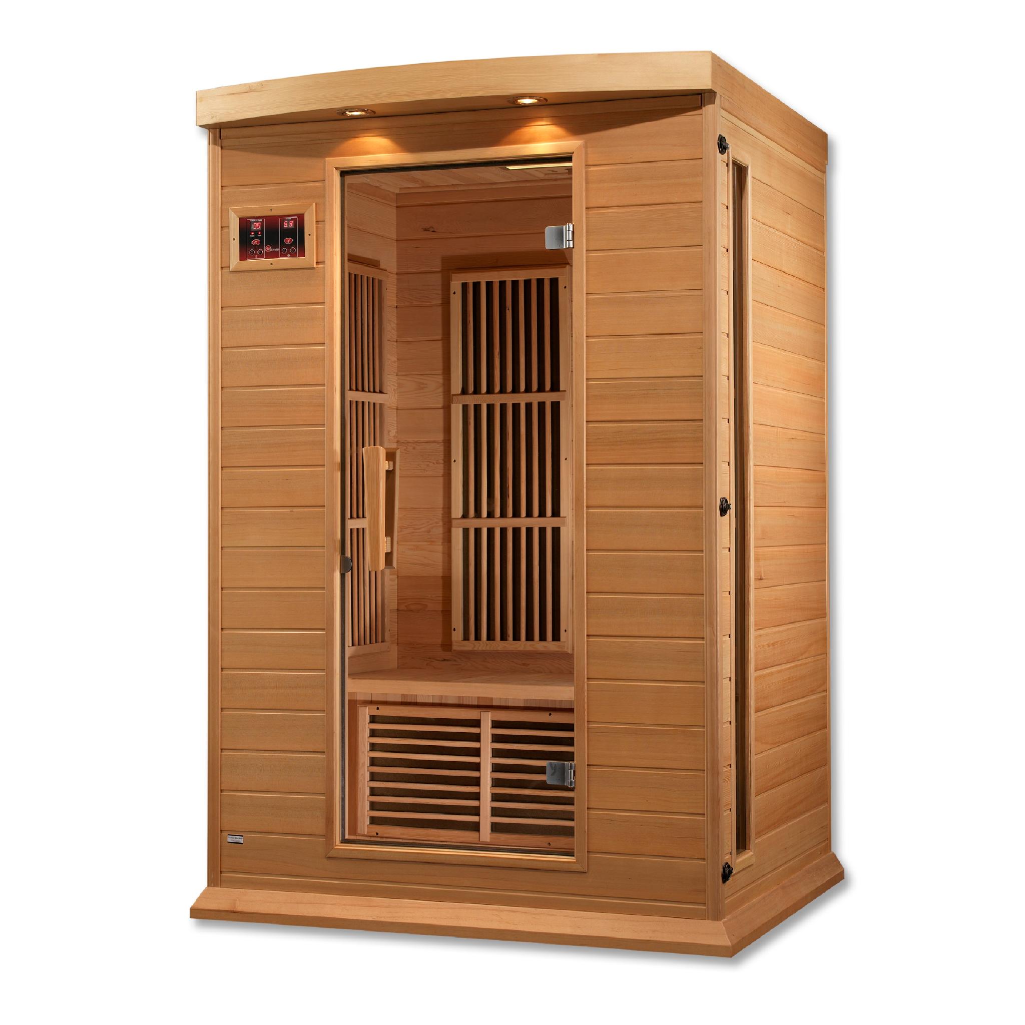 Maxxus Toulose 2 Person Low EMF FAR Infrared Sauna by Golden Designs (MX-K206-01)