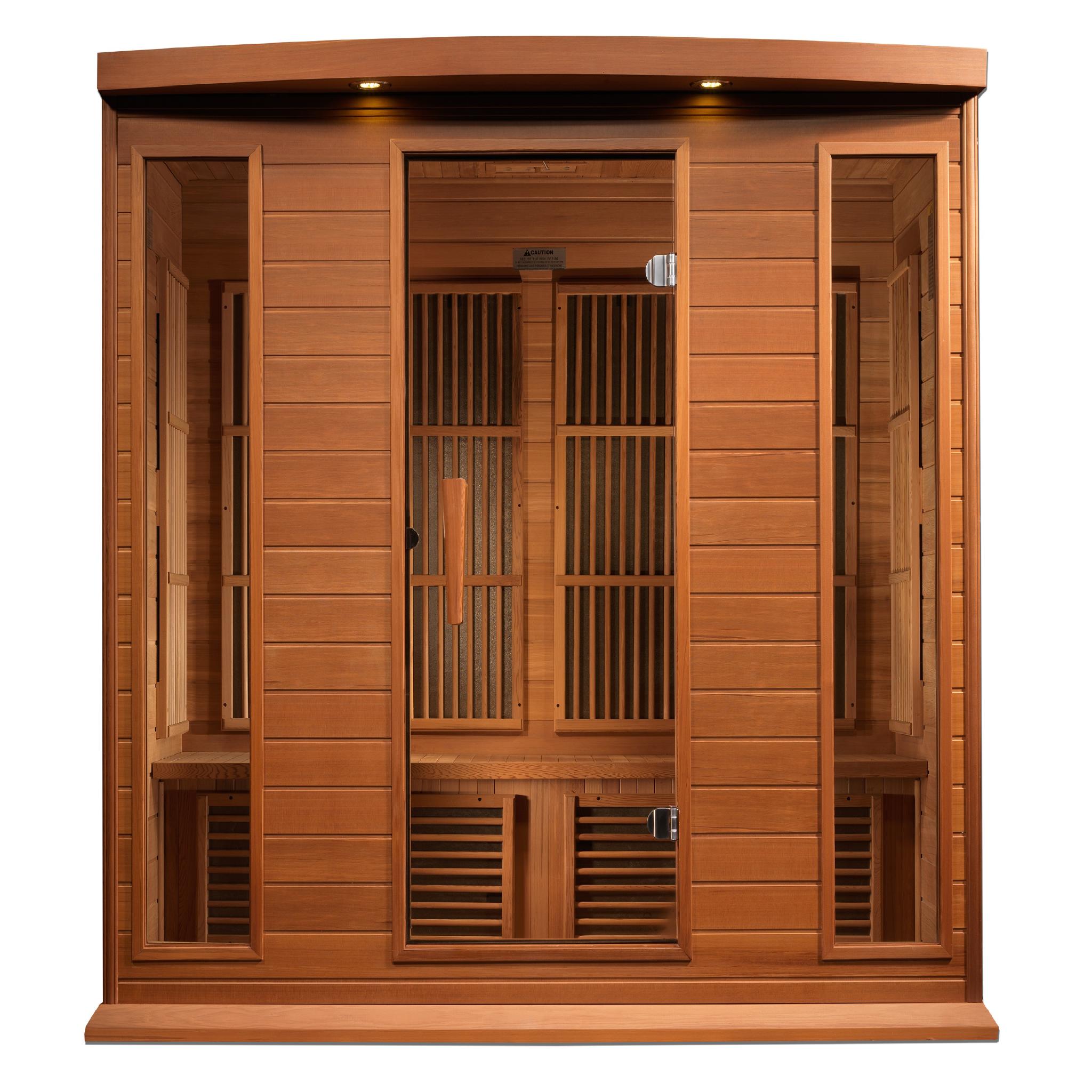 Maxxus Chaumont 4 Person Near Zero EMF FAR Infrared Sauna by Golden Designs (MX-K406-01-ZF CED)