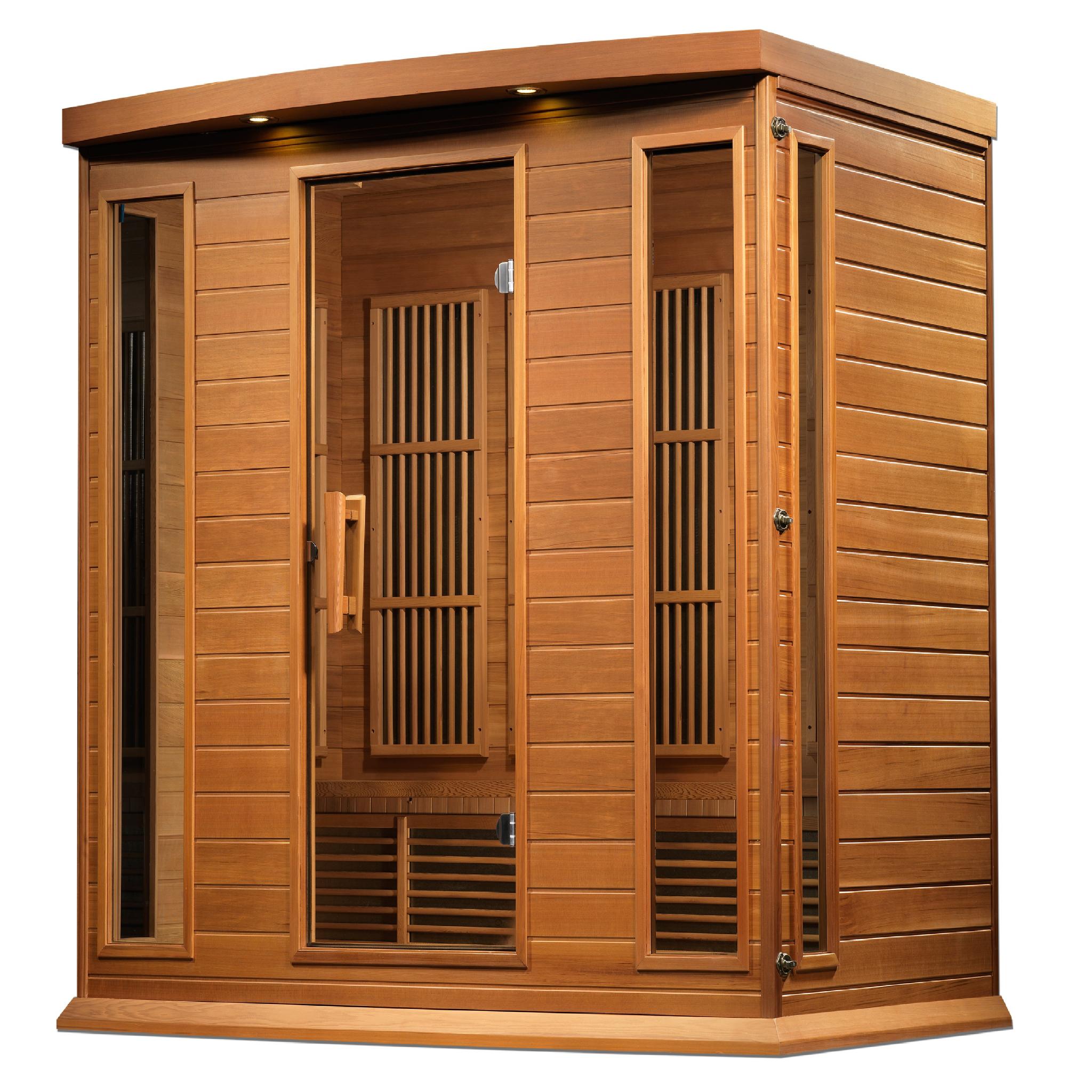 Maxxus Chaumont 4 Person Near Zero EMF FAR Infrared Sauna by Golden Designs (MX-K406-01-ZF CED)