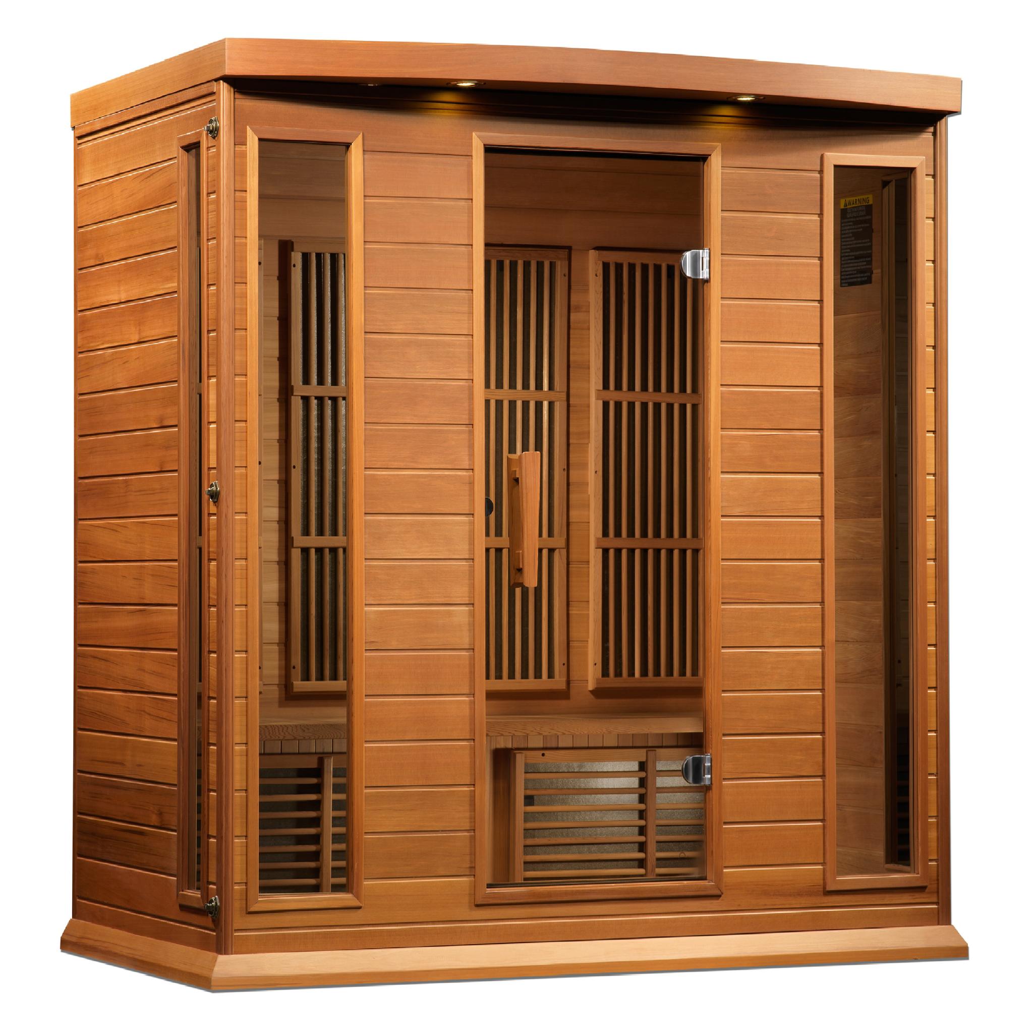 Maxxus Chaumont 4 Person Near Zero EMF FAR Infrared Sauna by Golden Designs (MX-K406-01-ZF CED)