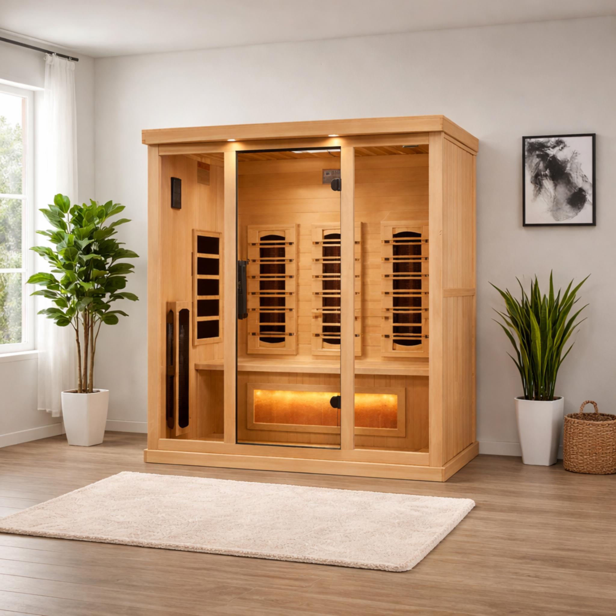 Golden Designs Full Spectrum Reserve Edition 3 Person with Himalayan Salt Bar (GDI-8030-03)