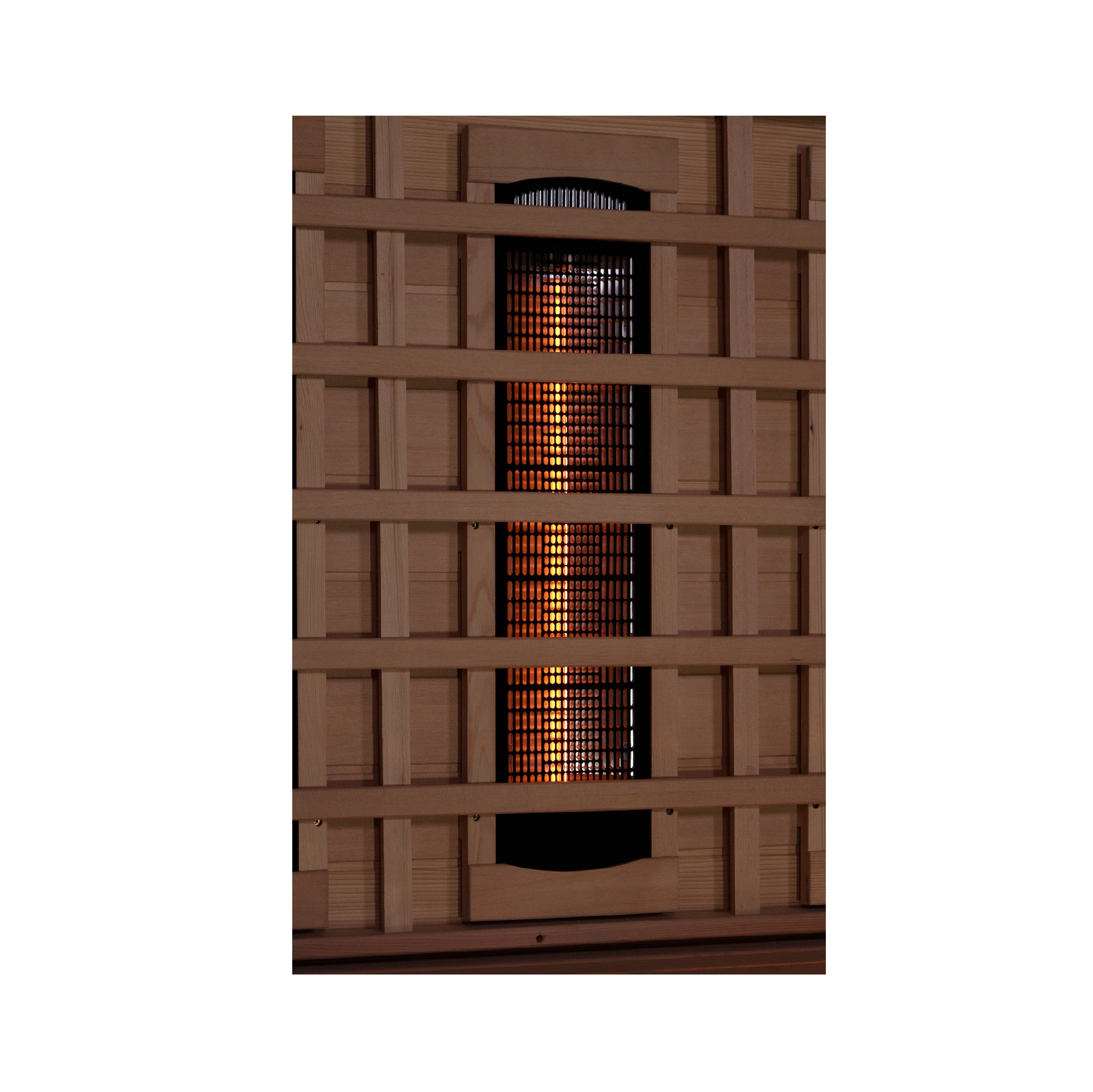 Golden Designs 3-Person Full Spectrum PureTech™ Near Zero EMF (Under 3MG) FAR Infrared Sauna with Himalayan Salt Bar (Canadian Hemlock) (GDI-8230-01)