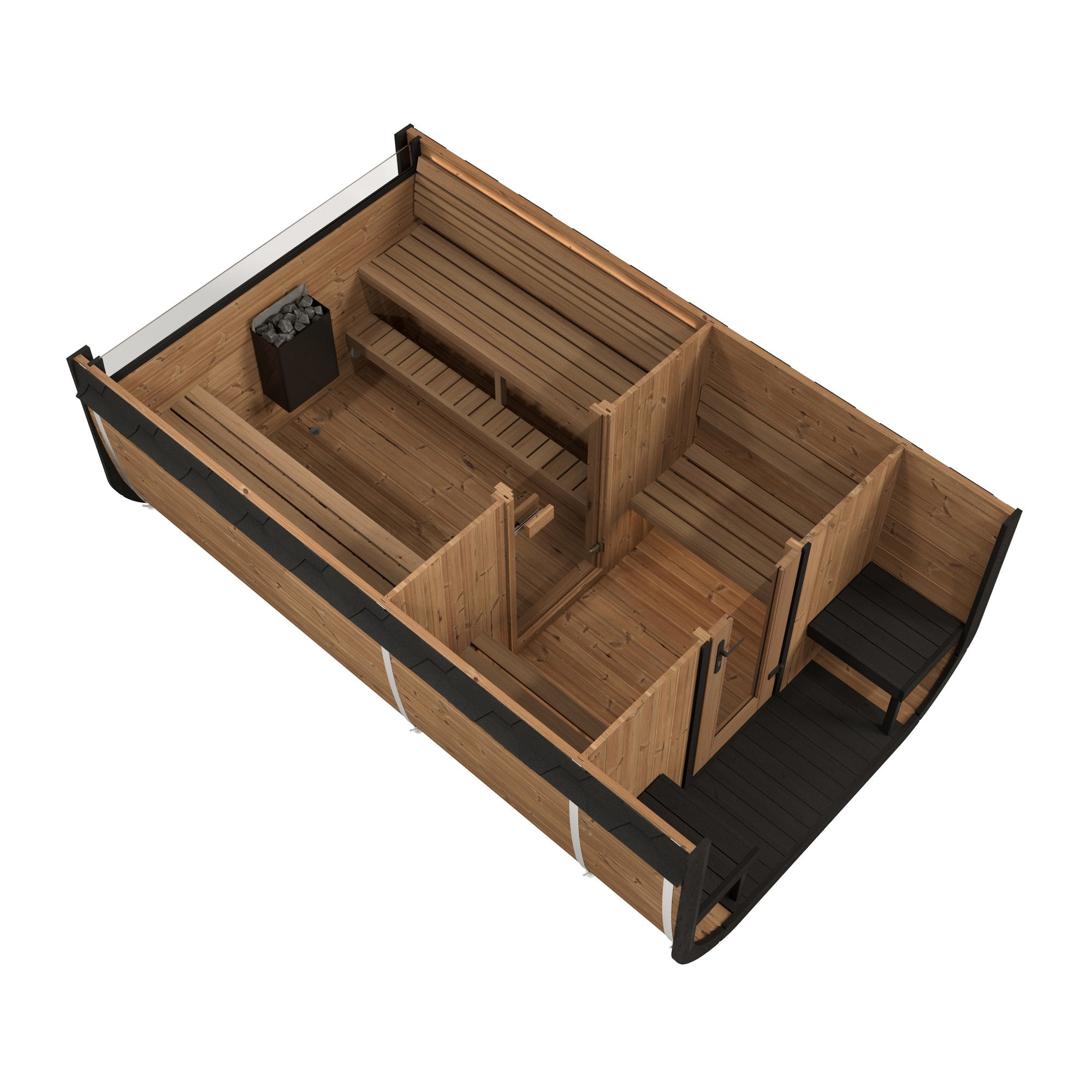 SaunaLife Model CL12GCP Cube Sauna + Cold Plunge (SL-MODEL-CL12GCP)