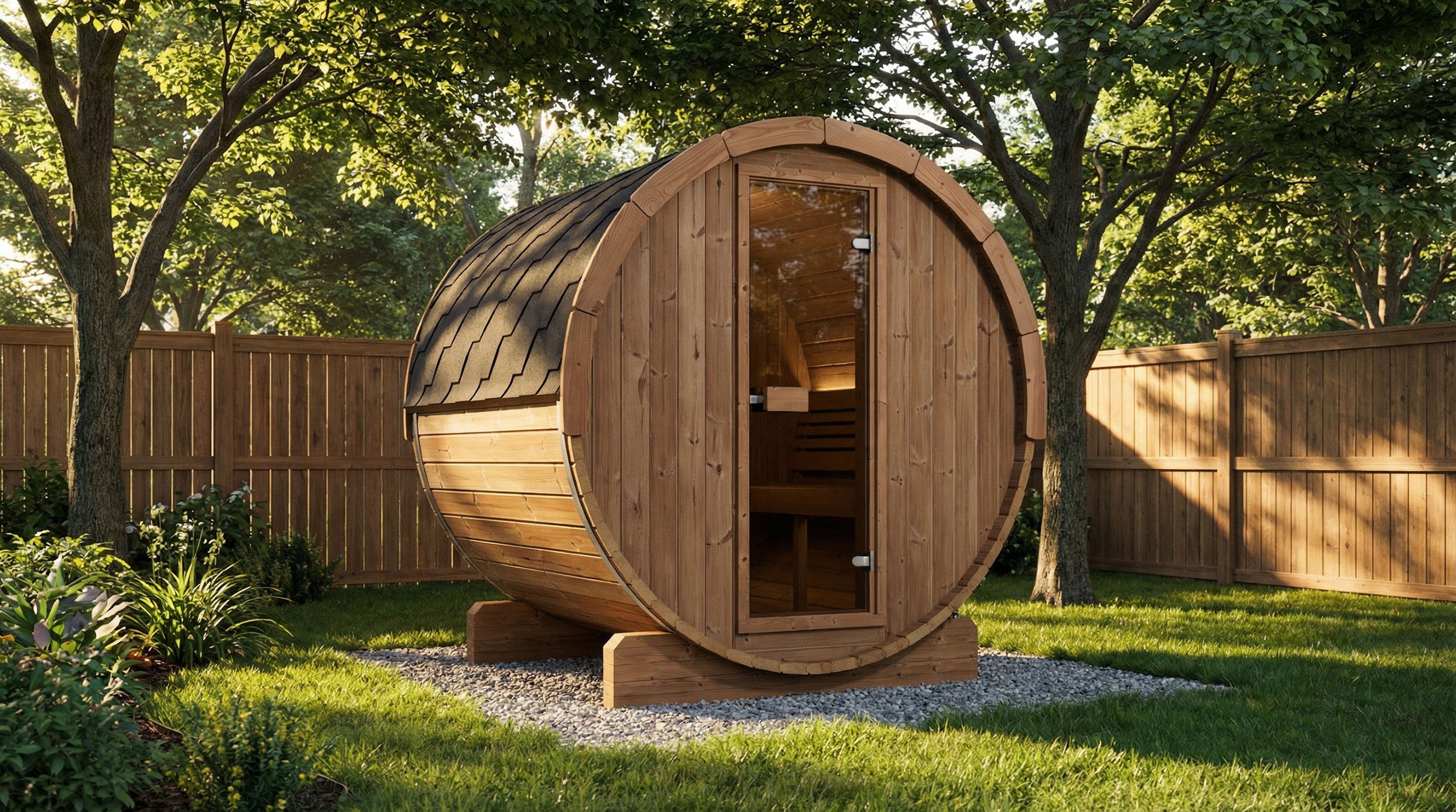 SaunaLife Model E7 Barrel Sauna (SL-MODELE7)