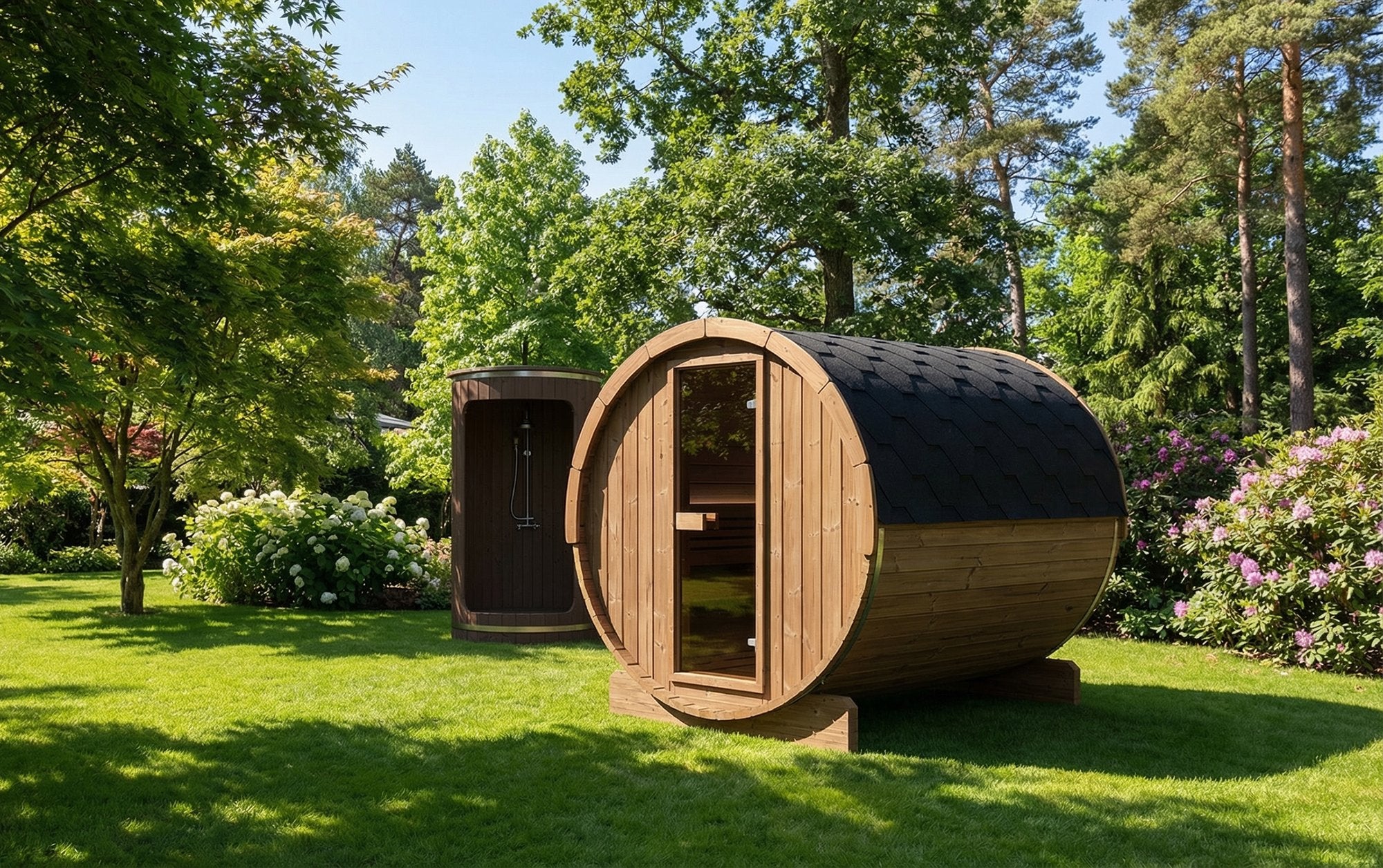 SaunaLife Model E8 Barrel Sauna (SL-MODELE8)