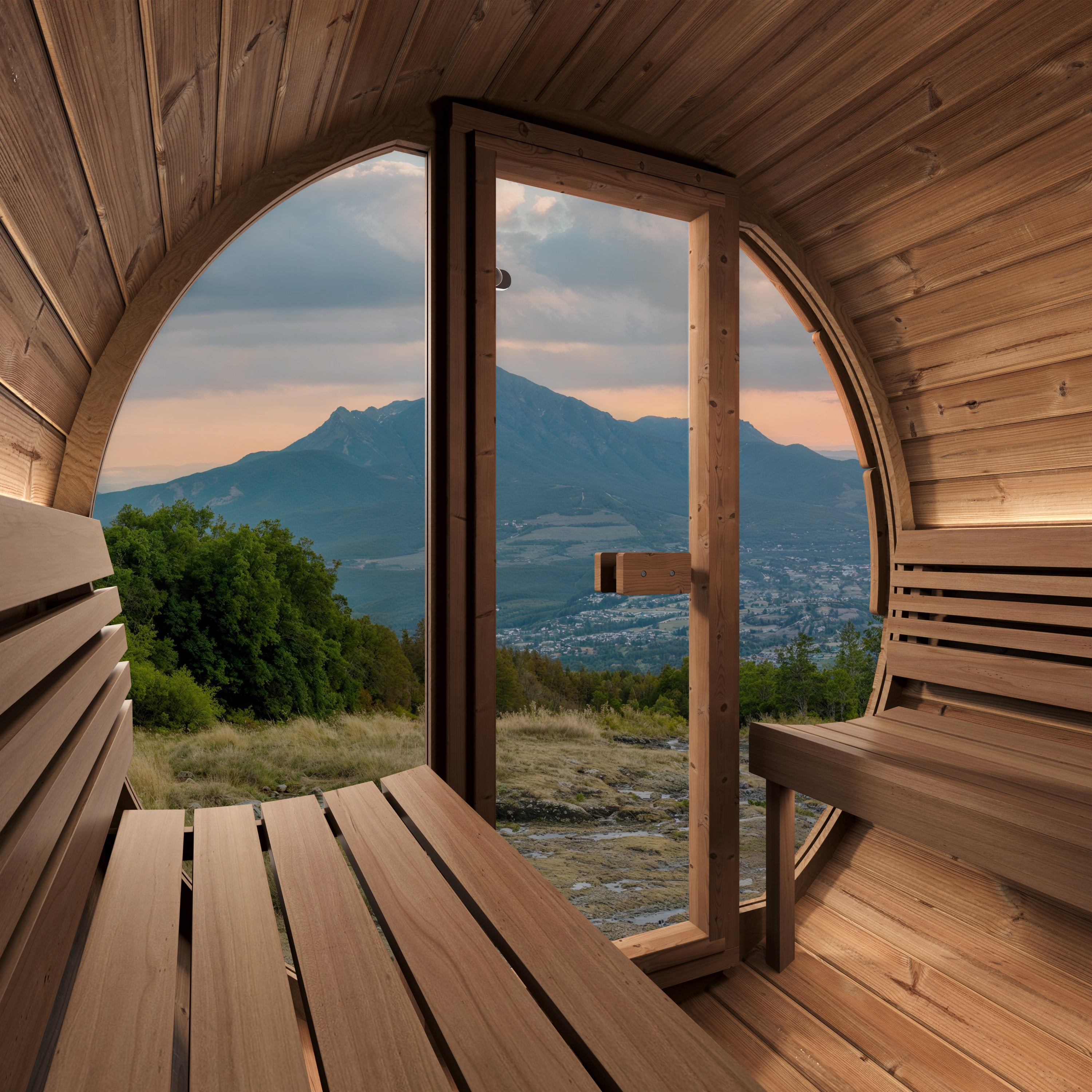 SaunaLife Model E8G Barrel Sauna (SL-MODELE8G)