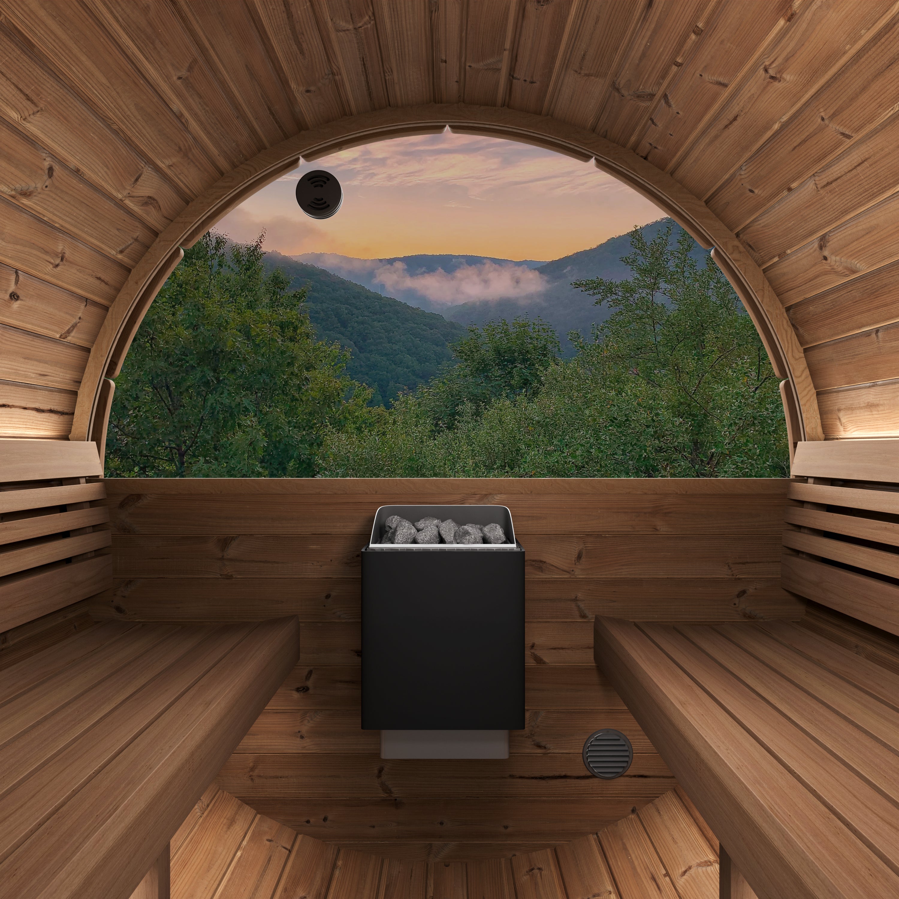 SaunaLife Model E8W Barrel Sauna (SL-MODELE8W)