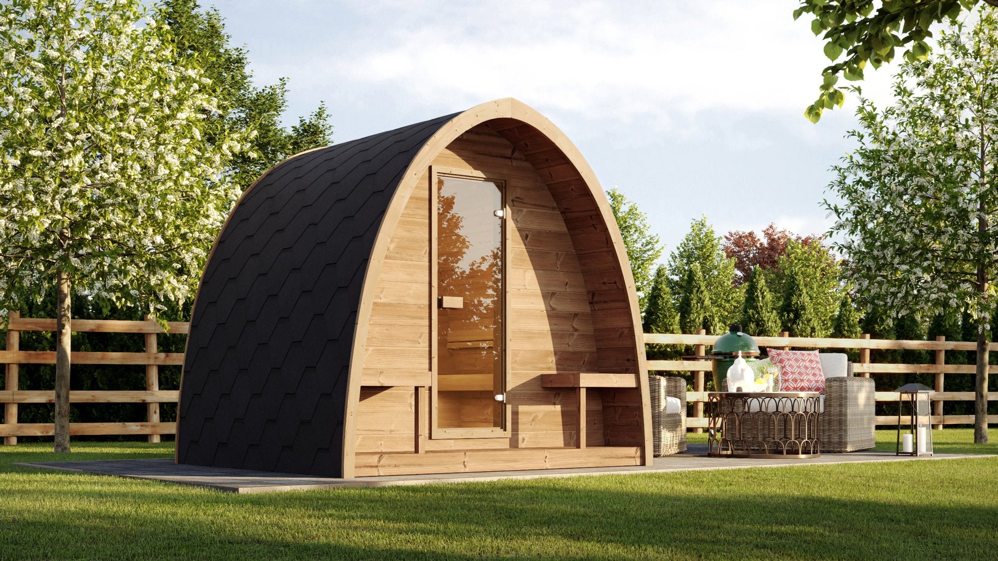 SaunaLife Model G3 Outdoor Sauna (SL-MODELG3)