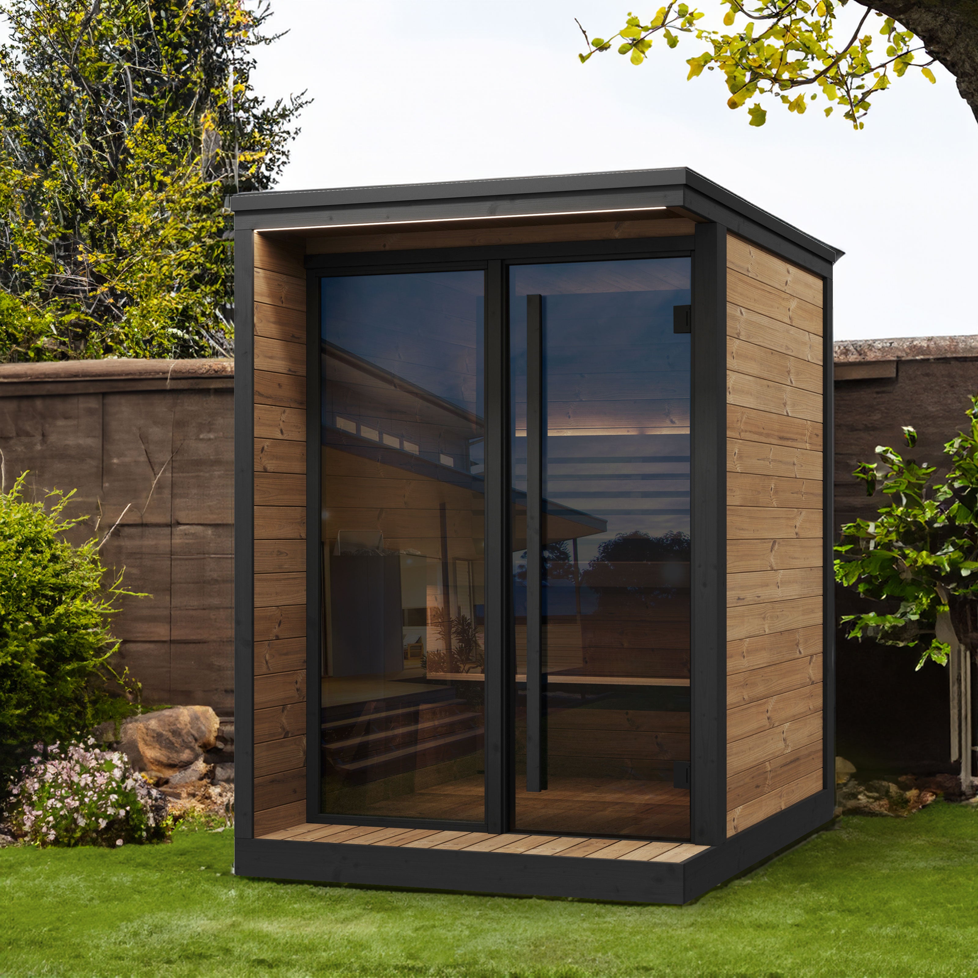 SaunaLife Model GL4 Luxury Outdoor Sauna (SL-MODELGL4)