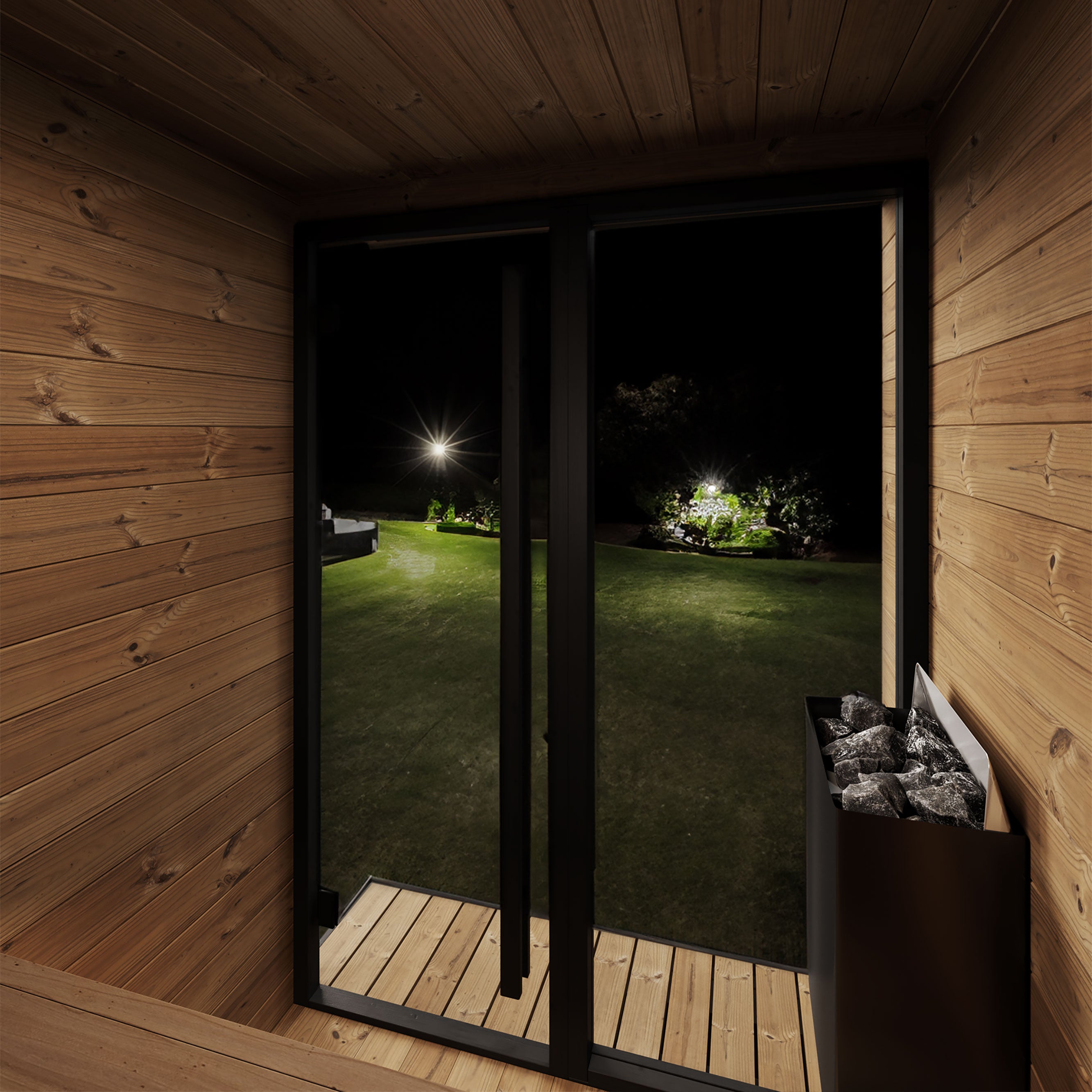 SaunaLife Model GL4 Luxury Outdoor Sauna (SL-MODELGL4)