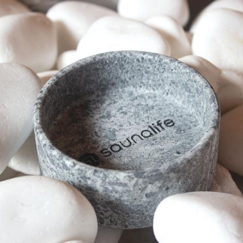 SaunaLife Engraved Logo Soapstone Coaster (128641)
