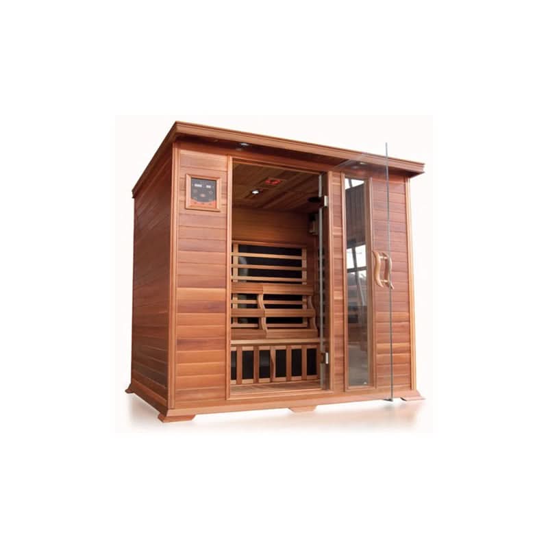 SunRay Savannah 3-Person Indoor Infrared Cedar Sauna - Image 3