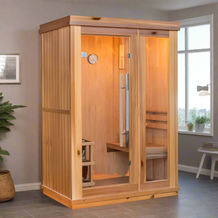 SunRay Aston 1-2 Person Indoor Traditional Sauna - Image 2