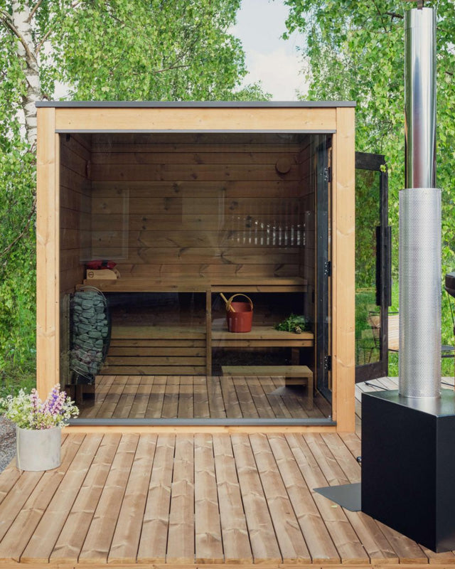 ThermaSol Nordic Dawn Outdoor Sauna Cabin (14-KIR-4555)
