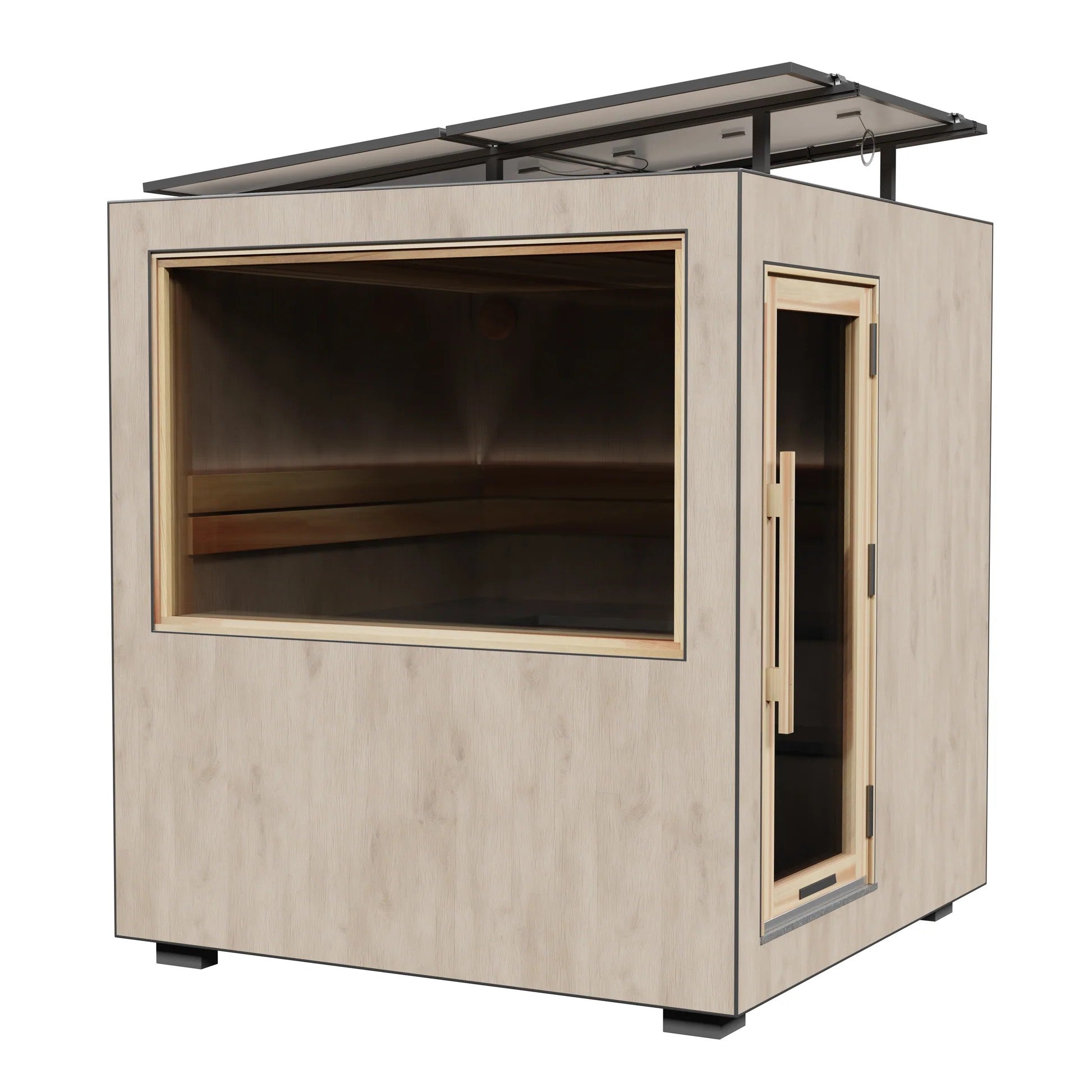 ThermaSol Solaris Solar Powered Outdoor Sauna Cabin (14-KIR-4561)