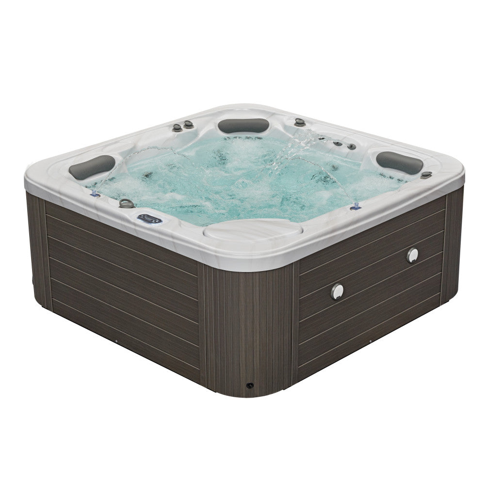 Luxury Spas Infinity 5 Person Hot Tub — 77 Stainless Steel Jet Spa (WS-594-CGE)