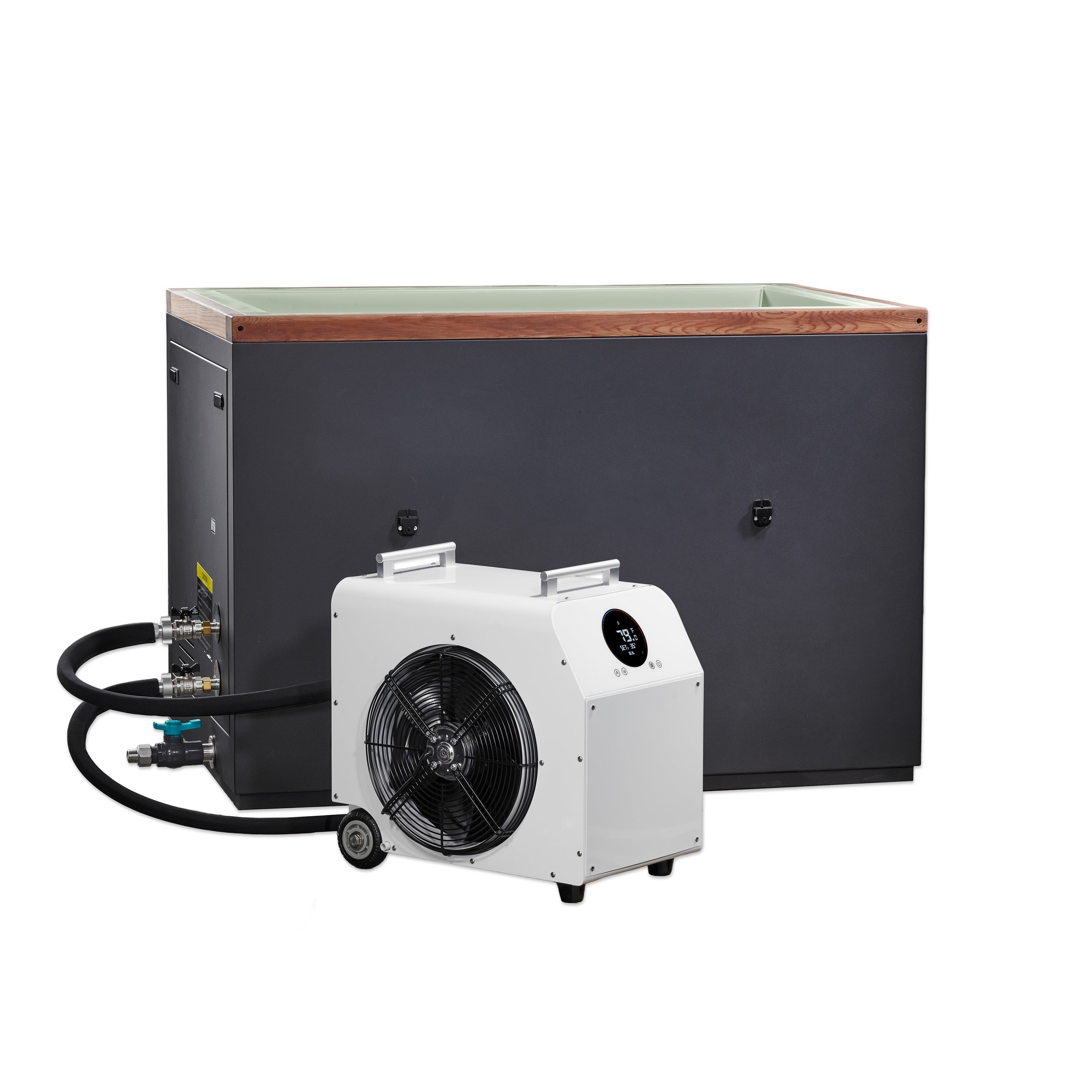 DCT-S-050-PL-34 green front with chiller and valves 3x3
