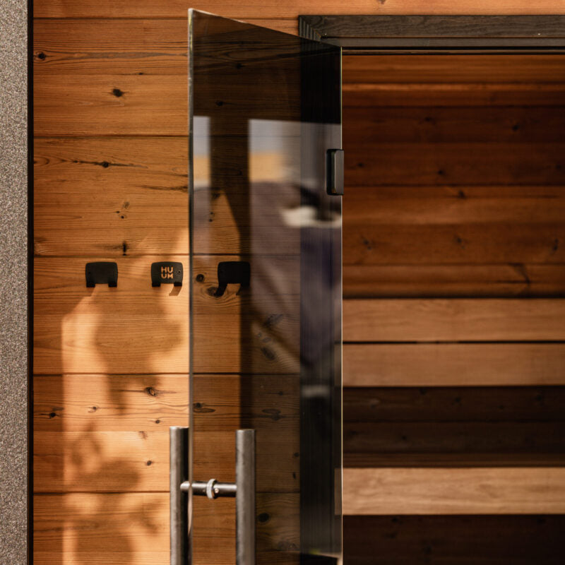 Sauna Design Towel Hook Set, Black