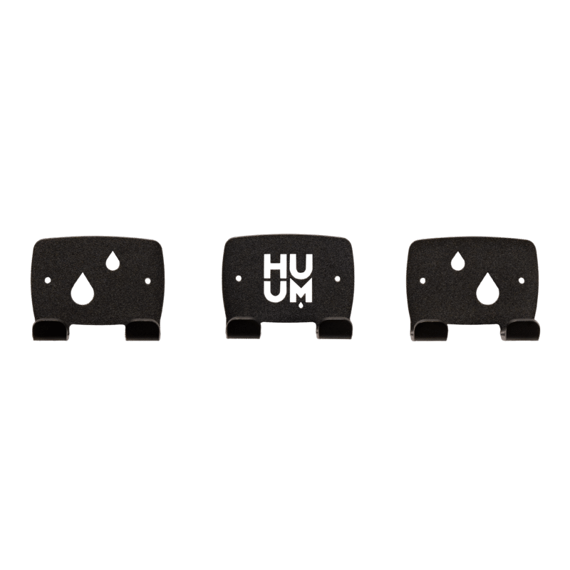 Sauna Design Towel Hook Set, Black