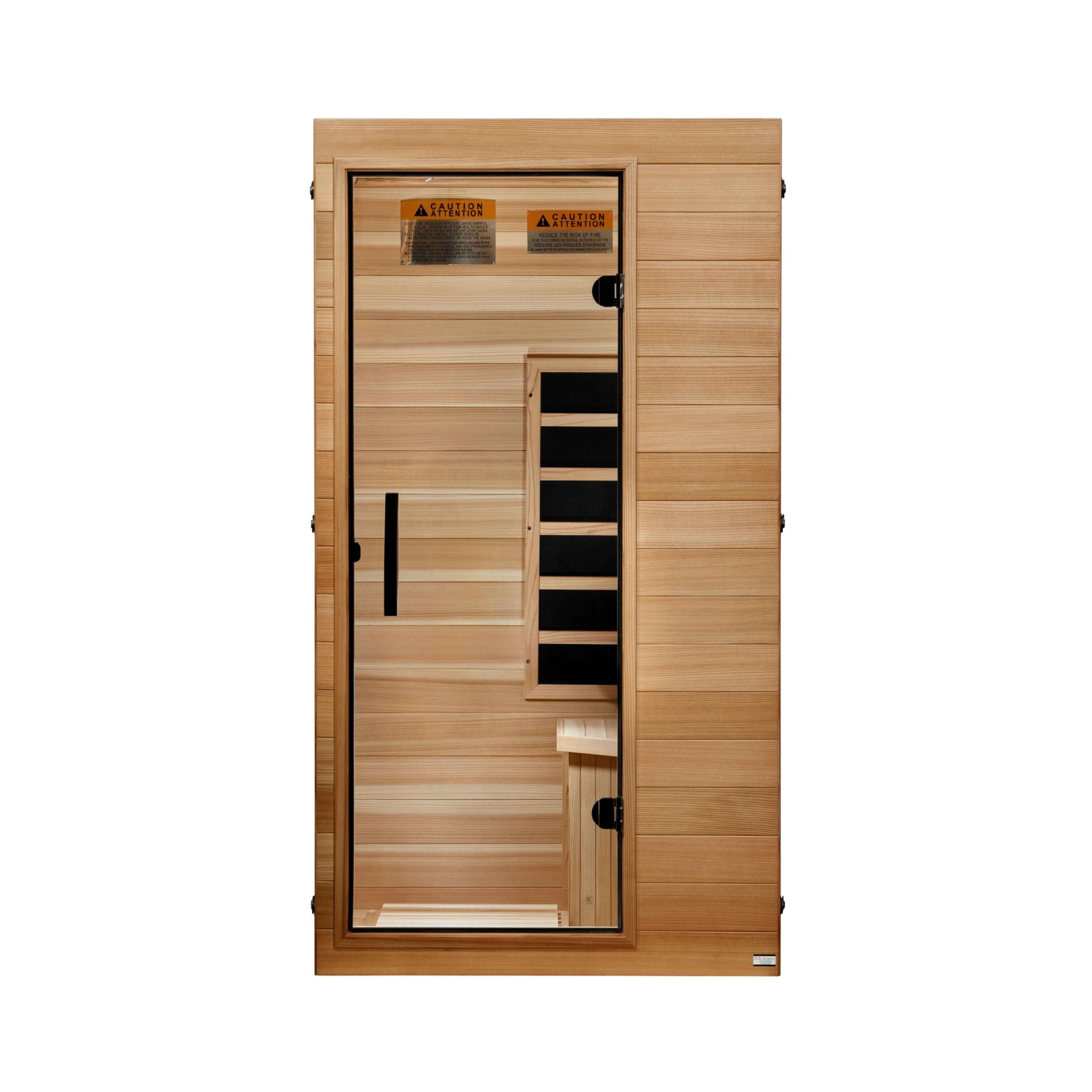 Dynamic Sicily 1 Person (Compact) Ultra Low EMF (Between 3-5MG) FAR Infrared Sauna (Pacific Cedar) (DYN-1101-01 Elite)