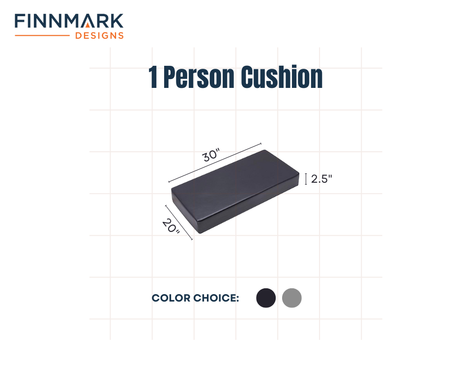 Sauna Seat Cushion – FD-5 Trinity XL (Combination) | Finnmark Designs