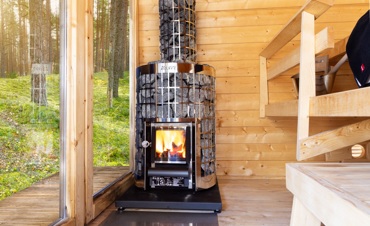 Cilindro Series 16kW Wood-Burning Sauna Stove