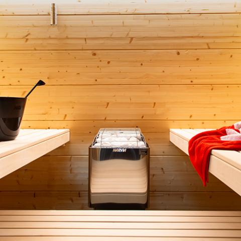 KIP Series 6kW Sauna Heater, Black