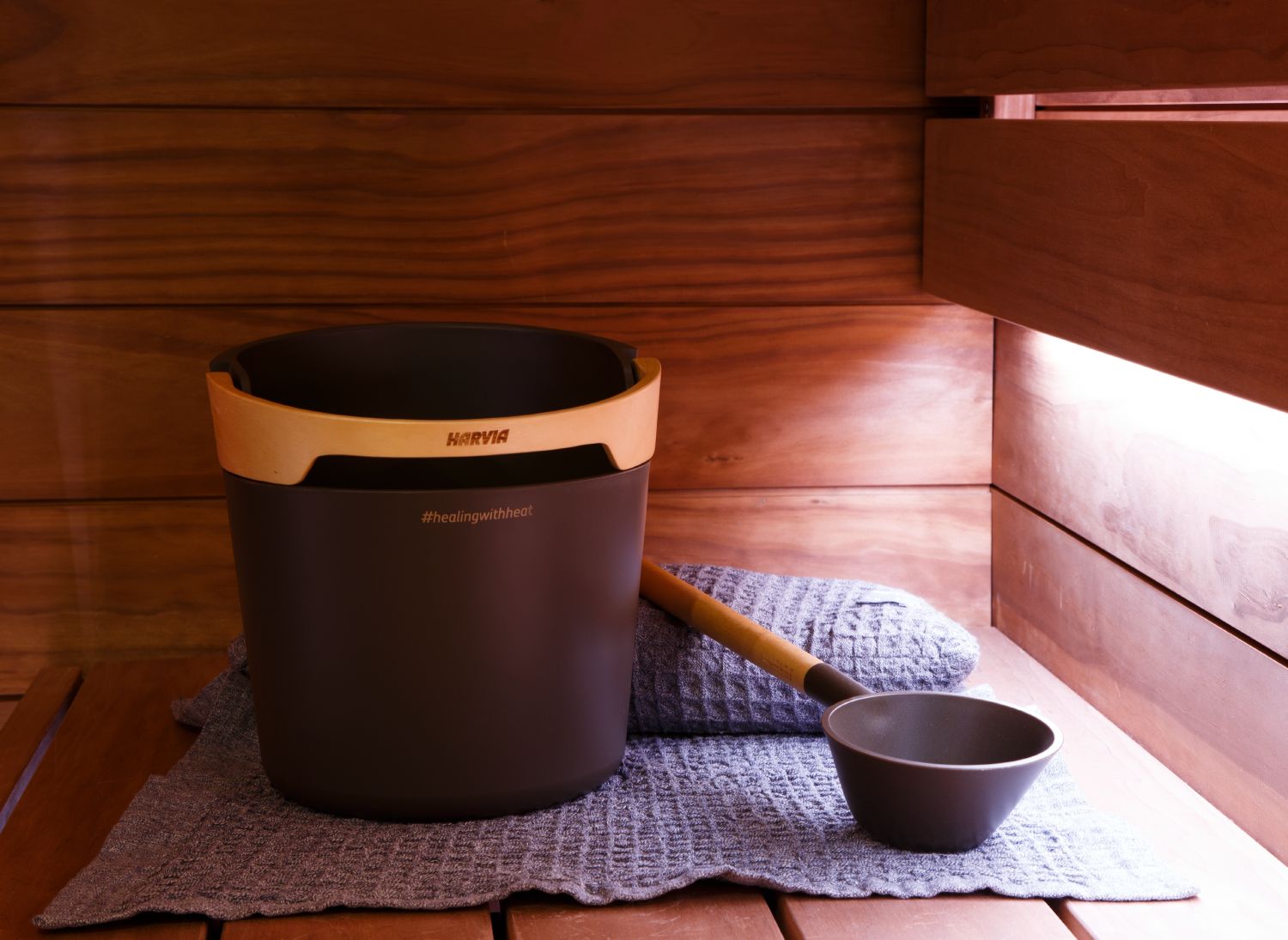 Sauna Bucket and Ladle Set