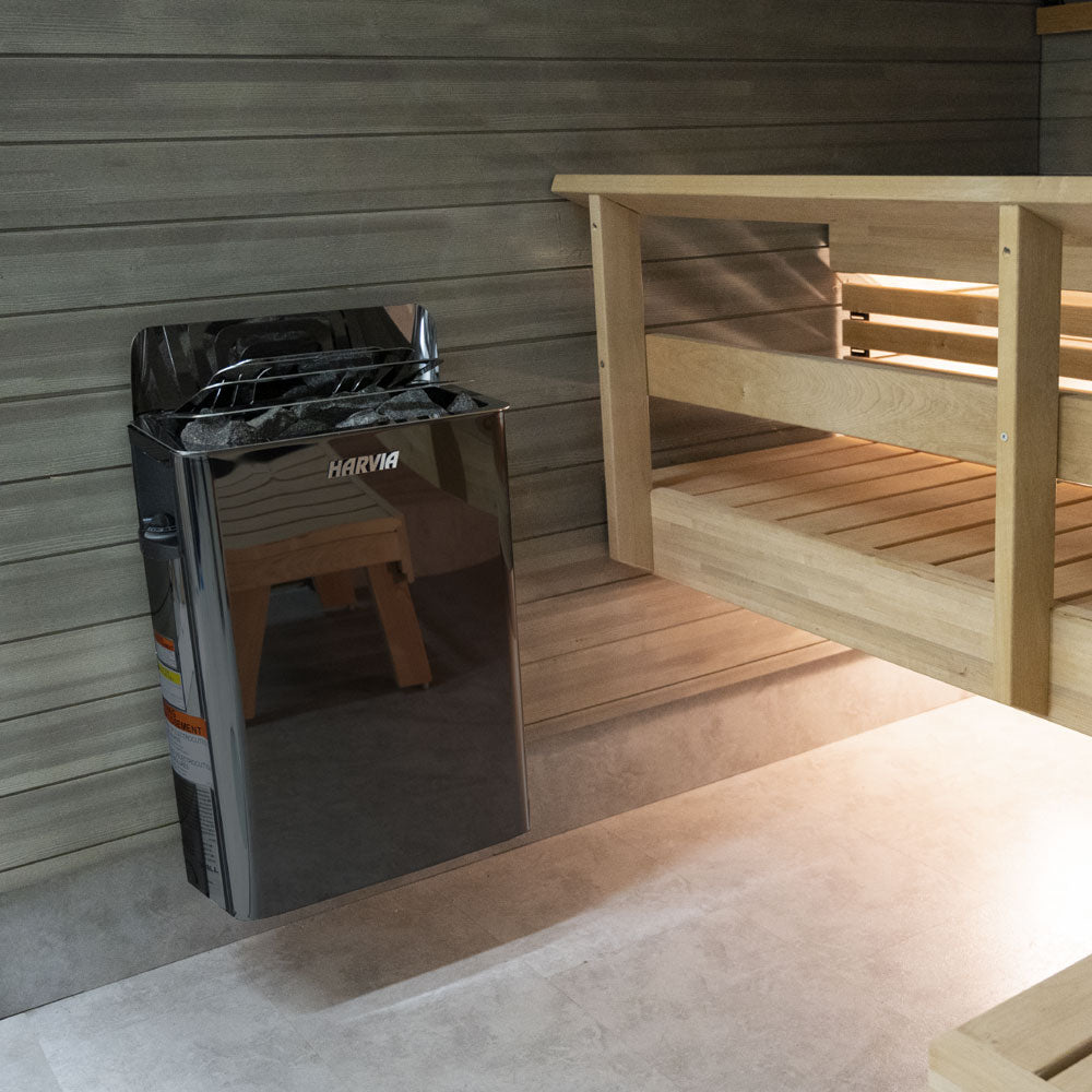 The Wall Series, 6kW, Stainless Steel Sauna Heater, 240V 1PH