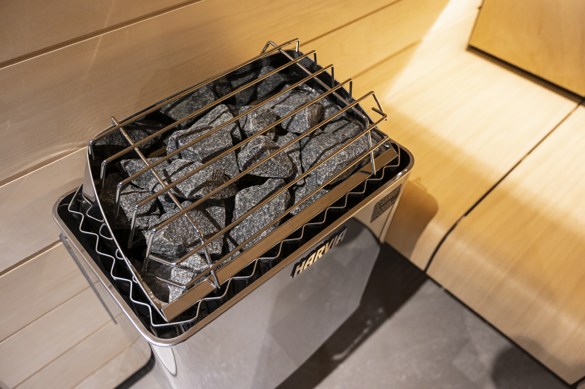 KIP Series 8kW Stainless Steel Sauna Heater at 240V 1PH with Built-In Time and Temperature Controls