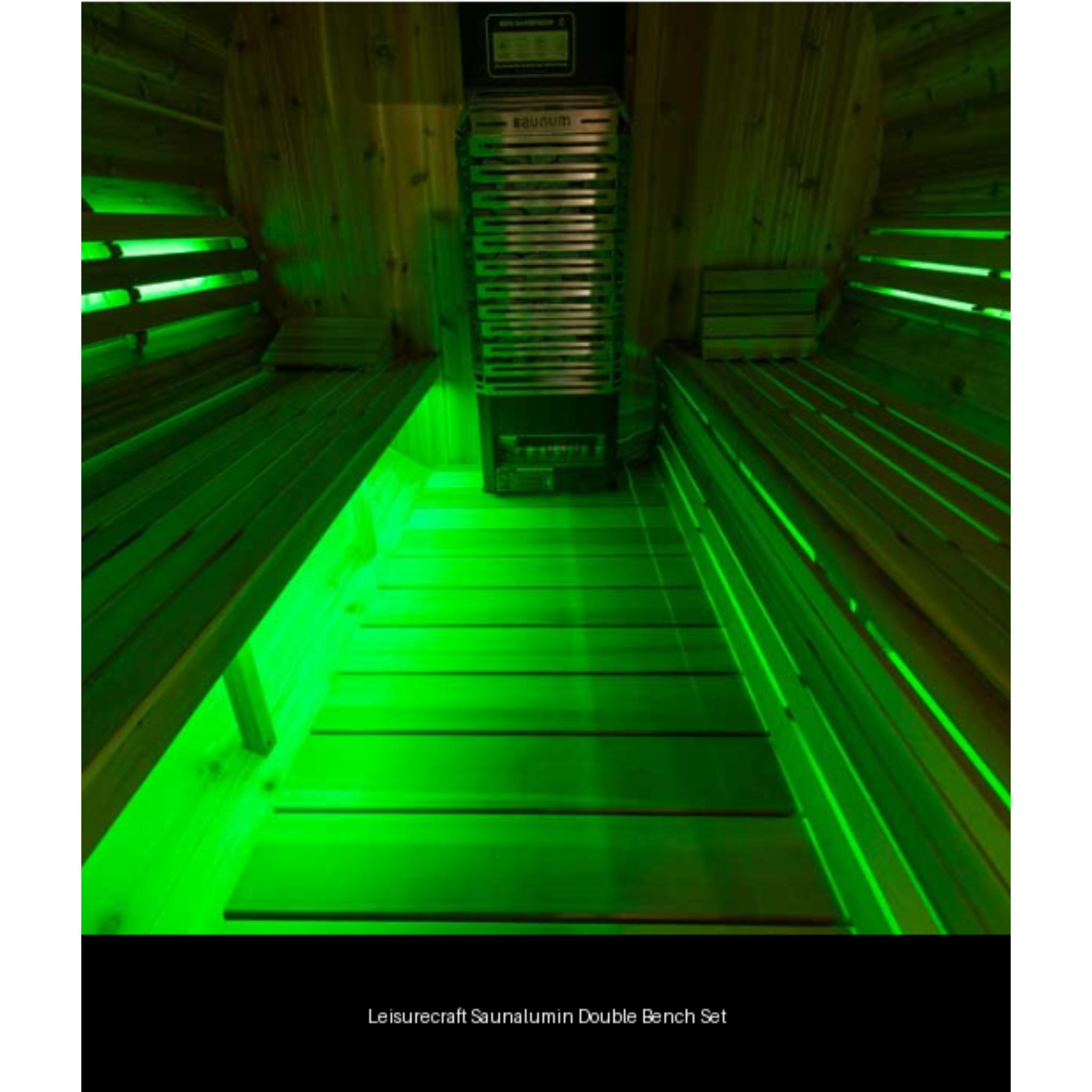 Leisurecraft Canadian Timber Georgian Cabin Sauna with Wood Burning Heater (CTC88W)