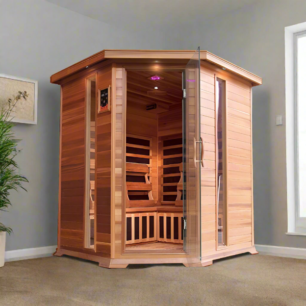 SunRay Bristol Bay 4-Person Indoor Infrared Corner Sauna