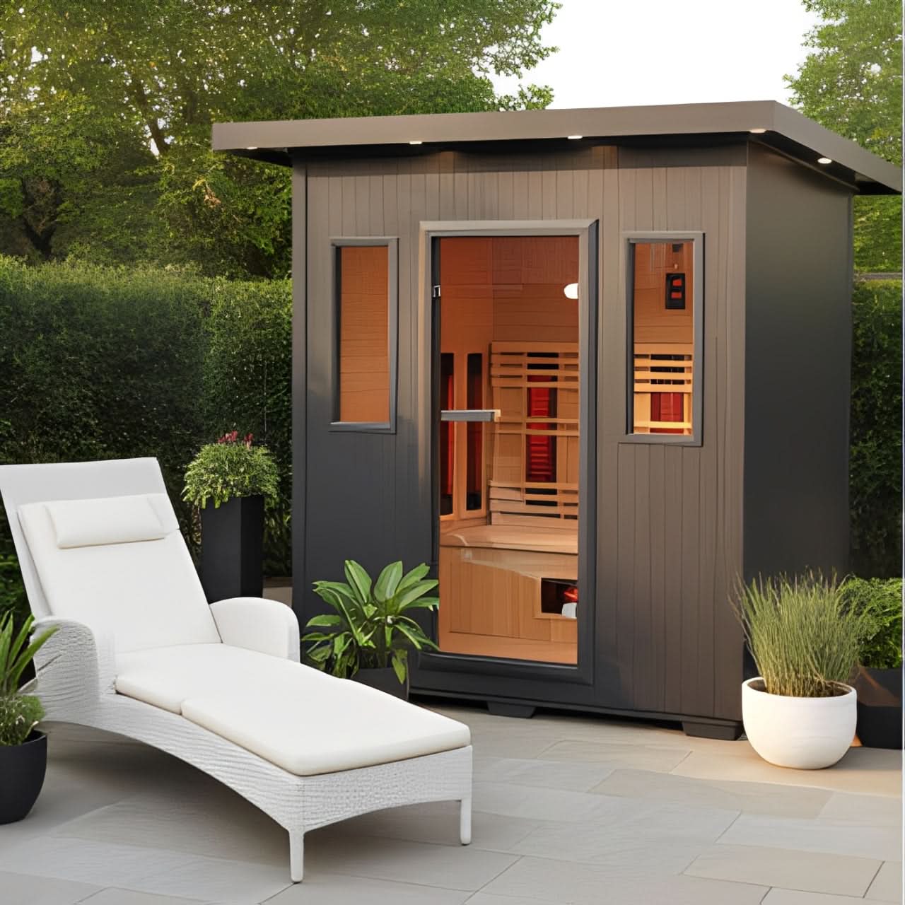 SunRay Pacific 4-Person Outdoor Infrared Sauna